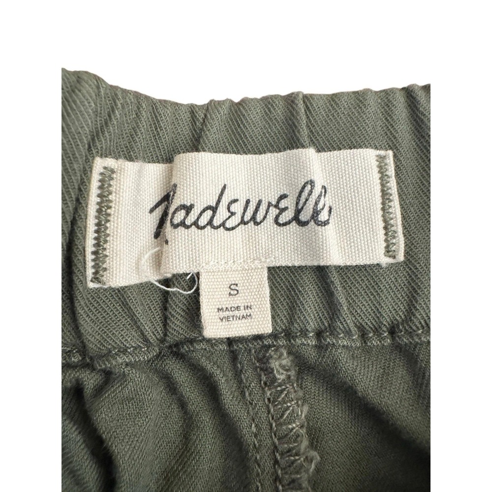 Madewell Women's Green Pull-On Shorts Size Small S | Casual Linen Blend - Picture 2 of 6